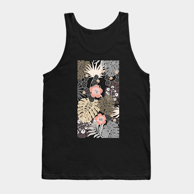 Tropical Floral Celestes Studio© Tank Top by CelestesStudio